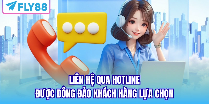 Liên hệ qua hotline được đông đảo khách hàng lựa chọn